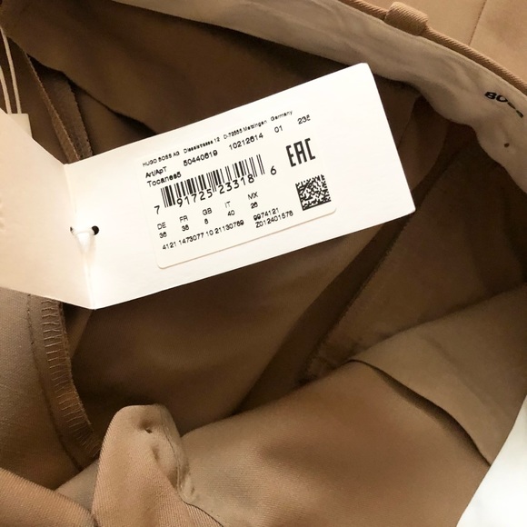 NWT❗️ BOSS - Tocanes slightly cropped stretch wool trousers - Picture 4 of 6